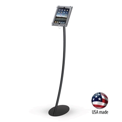 Eclipse iPad Kiosk Anti-theft Curved Floor Stand for Trade Shows