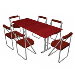 Pack Stuff Conference Kit 7 Portable Table & Chairs