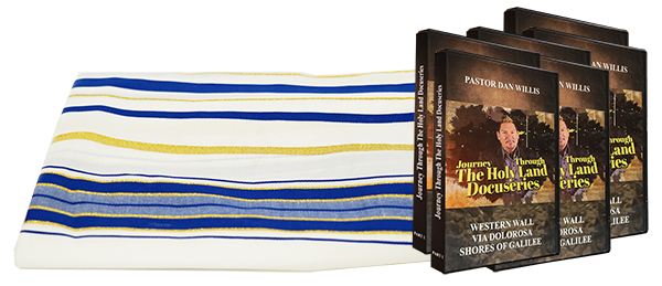 Journey to Israel DVD SET and Prayer Shawl from Israel