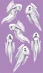 35in to 37in Insta-Theme Halloween Ethereal Ghost Props, Price Per EACH