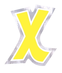 PERSONALIZED LETTER 'X', Price Per Package of 48