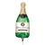 14 inch Champagne BOTTLE shaped mini foil balloon. By Anargram