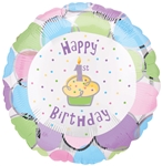 18 inch Happy 1st Birthday! foil balloon