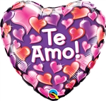 Te Amo Shiny Hearts Purple