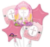 18 inch PINK Communion Blessings Bouquet