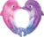 34 inch Kissing Dolphins Foil Balloon