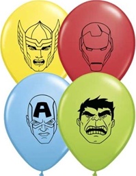 5 inch Qualatex Avenger Assemble FACE Assortment