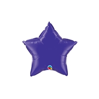 9 inch PURPLE Star Qualatex Foil Balloon