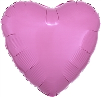 18 inch METALLIC PINK Heart Shape