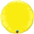 18 inch  YELLOW Round Qualatex Foil Balloon