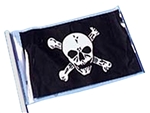 12in x 18in Pirate Flag with Skull and Cross Bones