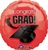 18 inch VLP Congrats Grad School Colors RED Foil Balloon