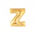 14in GOLD Letter Z Megaloon Jr., Price Per Bag of 5