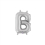 14in SILVER Letter B Megaloon Jr., Price Per Bag of 5