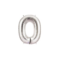 14in SILVER Letter O Megaloon Jr., Price Per Bag of 5