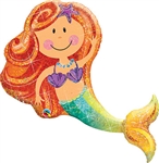 Merry Mermaid Foil Balloon