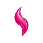 28in FUCHSIA CURVE Foil Balloon, Price Per Package of 3
