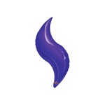 28in PURPLE CURVE Foil Balloon, Price Per Package of 3