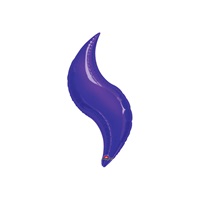 28in PURPLE CURVE Foil Balloon, Price Per Package of 3