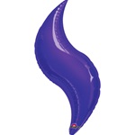 42in PURPLE CURVE Foil Balloon, Price Per Package of 3