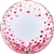 Red & Pink Confetti Hearts Deco Bubble