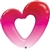 Pink Open Heart Balloon Foil Balloon