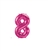 16 inch Number 8 Northstar MAGENTA