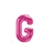 16 inch Letter G Northstar MAGENTA