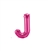 16 inch Letter J Northstar MAGENTA