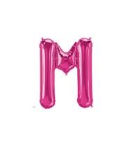 16 inch Letter M Northstar MAGENTA