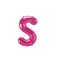 16 inch Letter S Northstar MAGENTA