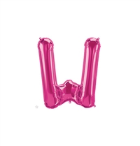 16 inch Letter W Northstar MAGENTA