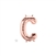 16 inch Letter C Northstar ROSE GOLD