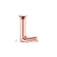 16 inch Letter L Northstar ROSE GOLD