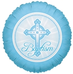 18 inch Baptism LIGHT BLUE, Price Per Pack of 10