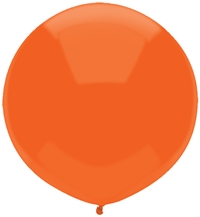 17in ORANGE Latex Round Balloons
