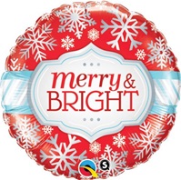 18 inch Merry & Bright Snowflakes