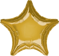 19 inch Star Anagram Foil GOLD shaped foil balloon silver