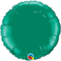 18 inch EMERALD Round Qualatex Foil Balloon