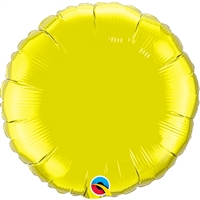18 inch  CITRINE Round Qualatex Foil Balloon