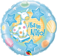 18 inch Es Un Nino Soft Giraffe Foil Balloon