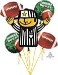 FOOTBALL Touchdown! - Bouquet of 5 Foil Balloons