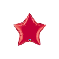 9 inch RUBY Star Qualatex Foil Balloon