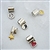 1 inch Chrome Ear Cuff with Charm, Price Per DOZEN