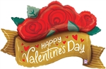 Valentine Rose Banner Balloon