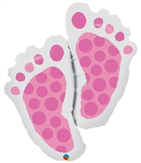 Baby Feet Pink Foil Balloon