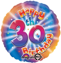18 inch Happy 30th Birthday