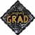 18 inch Congrats Grad Words  Foil Balloon