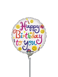4 inch Bold Birthday To You Foil Balloon