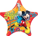18 inch Mickey Rock Star Star shaped Balloon